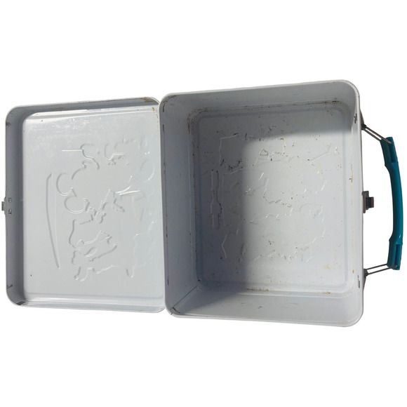 Walt Disney Mickey Donald Goofy Bear All Over Print Metal Lunchbox Thermos Set - Picture 3 of 4